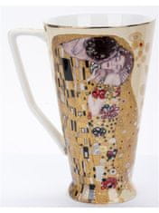 ZAKLADNICA DOBRIH I. Porcelan-lonček-dekor Klimt Poljub