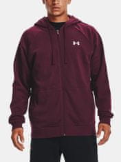 Under Armour Pulover Rival Cotton FZ Hoodie-RED XXL
