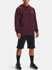Under Armour Pulover Rival Cotton FZ Hoodie-RED XXL