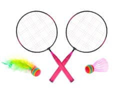 Mikro Trading Gametime loparji za badminton 44x22 cm 2 kosa z 2 žogicama