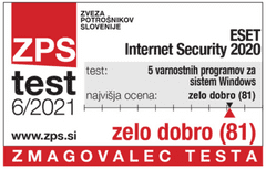 ESET Internet Security protivirusna programska oprema, 2 licenci, 1 leto (IS 2 BOX SLOSKI)