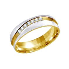 Silvego Poročni jekleni prstan za ženske MARIAGE RRC2050-Z (Obseg 60 mm)
