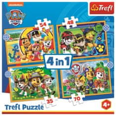 Trefl Puzzle Paw Patrol: Holidays 4 v 1 (35,48,54,70 kosov)