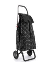 Rolser Nakupovalni voziček I-Max Star 2L, črn z belim vzorcem