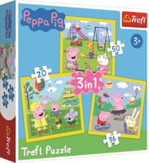 Trefl Puzzle Pujsa Peppa 3v1 (20,36,50 kosov)