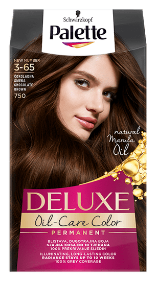 Schwarzkopf Palette Deluxe barva za lase, 750 Chocolate Brown