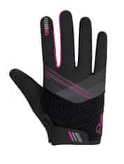 Etape Ženske kolesarske rokavice Paola+, črne/vijolične, L