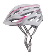 Etape Ženska kolesarska čelada Vesper, bela/roza, L/XL