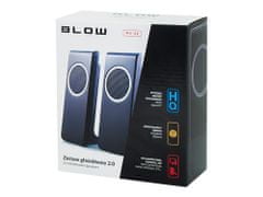 Blow MS-22 računalniški zvočniki, 2.0 Stereo, USB, črni (ZV-BL-PC-MS22-66373)