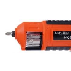 Kraft&Dele Akumulatorski vijačnik 3,6V z LED 1,3Ah za hitro menjavo nastavkov