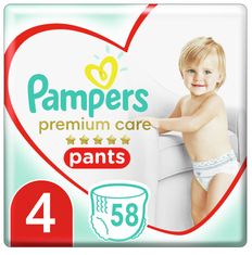 Pampers Premium Care Pants hlačne plenice, vel. 4, 58 plenic