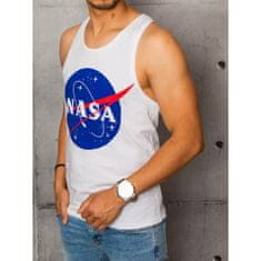 Dstreet Moška majica s kratkimi rokavi z natisnjenim belim logotipom NASA rx4673 3XL