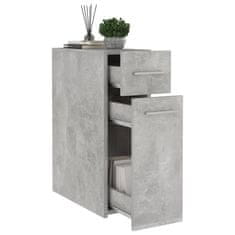 shumee Lekarniška omara betonsko siva 20x45,5x60 cm iverna plošča