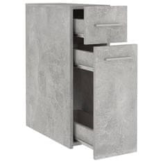 shumee Lekarniška omara betonsko siva 20x45,5x60 cm iverna plošča