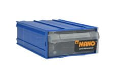 Zaparevrov Plastični organizator za delavnico MANO MK-10 (12x8,5x4cm), modra barva