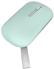 ASUS MD100 brezžična miška, tiha, Bluetooth® 5.0, RF 2.4GHz, Lilac Mist Purple in Brave Green (90XB07A0-BMU010)
