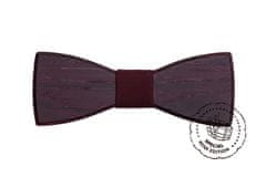 BeWooden Moški lesen metuljček Red Wine Bow Tie