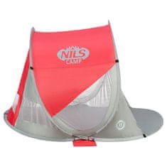 NILLS CAMP samonosilni zložljivi šotor za plažo NC3142 rdeč