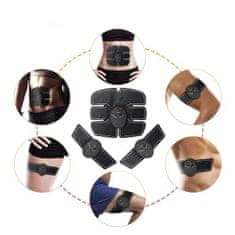 Mormark Six Pack komplet za fit postavo - Elektro stimulator za trebušne mišice roke in stegna EMS masažer
