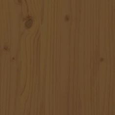 Greatstore Mizna plošča rjava Ø30x2,5 cm trdna borovina
