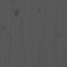 Greatstore Komoda siva 38x35x80 cm trdna borovina