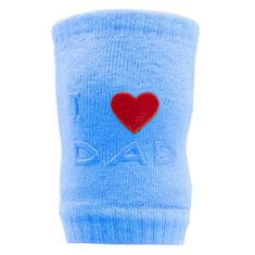 NEW BABY otroške kolenske blazinice z ABS I Love Mum and Dad blue