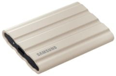 Samsung T7 Shield zunanji SSD, 2TB, USB-C 3.2, NVMe, IP65, bež (MU-PE2T0K/EU)