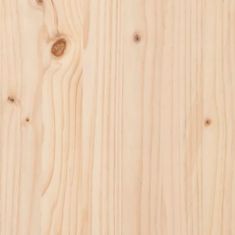 Greatstore Komoda 110,5x35x80 cm trdna borovina
