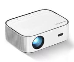 Byintek K45 prenosni LED projektor, Full HD, Android, WiFi, Bluetooth, 1 GB + 16 GB, bel - odprta embalaža