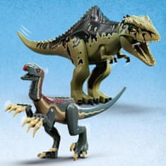 LEGO Jurassic World 76949 napad Giganotosaurusa in Therizinosaurusa