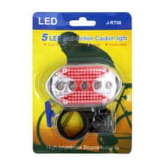 Zaparevrov Zadnja varnostna luč LED za kolesa, rdeča
