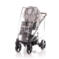 Lorelli Otroški voziček RIMINI (2v1) + Zaščita za noge + Torba za voziček GREY&BLACK DOTS
