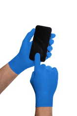 MERCATOR MEDICAL Zaščitne nitrilne rokavice brez pudra, 50 kos, XL, modre