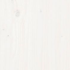 Greatstore Posteljni okvir iz trdne borovine 90x200 cm bel