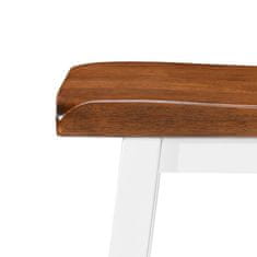 Greatstore Barska mizica in stolčki 3 delni komplet iz trdnega lesa