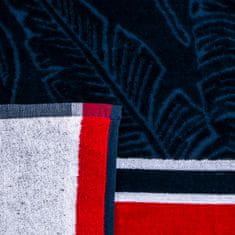 Svilanit Tropic plažna brisača, 80x160 cm, modra/rdeča