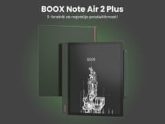 Onyx Boox Note Air2 Plus e-bralnik, 10,3, Android 11, 4GB RAM, 64GB ROM, Wi-Fi, Bluetooth 5.0, USB-C, črno-zelen