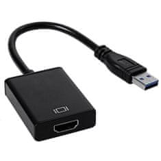 Northix Adapter USB 3.0 na HDMI - črn 