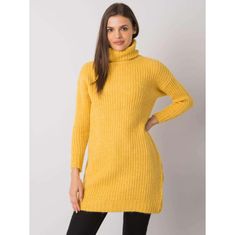 RUE PARIS Ženski pulover z rolojem Daventry RUE PARIS yellow ASM-SW-5041.96P_380149 Univerzalni