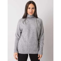 RUE PARIS Ženski pulover z rolojem Tiyarna RUE PARIS siva LC-SW-0173.93P_380846 Univerzalni
