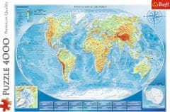 Trefl Puzzle Velik zemljevid sveta 4000 kosov