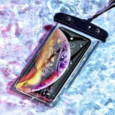 Netscroll Univerzalni vodotesni ovitek za telefon, vodotesna torbica za telefon, vodoodporni ovitek za pametne telefone, neprepusten in trpežen, za sladko in slano vodo, zaščita do 30m globine, AquaBag