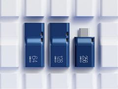 Samsung USB ključek, tip-C, 64GB, USB 3.1 Gen1, 300 MB/s, moder (MUF-64DA/APC)
