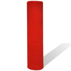 Greatstore Rdeča Preproga 1 x 20 m Izjemno Težka 400 g/m2