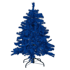 Beliani Božično drevo 120 cm modro FARNHAM