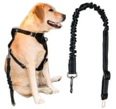 Malatec Varnostni pas za psa – elastičen povodec za v avto do 80cm