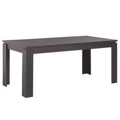 Beliani Jedilna miza 180 x 90 cm iz temnega lesa VITON