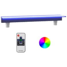 Greatstore Vodni slap z RGB LED osvetlitvijo, akril, 90 cm