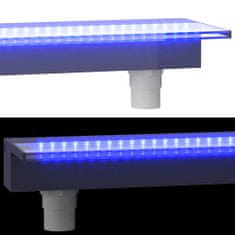 Greatstore Vodni slap z RGB LED osvetlitvijo, akril, 108 cm