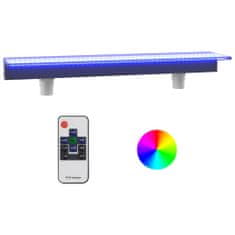 Greatstore Vodni slap z RGB LED osvetlitvijo, akril, 108 cm